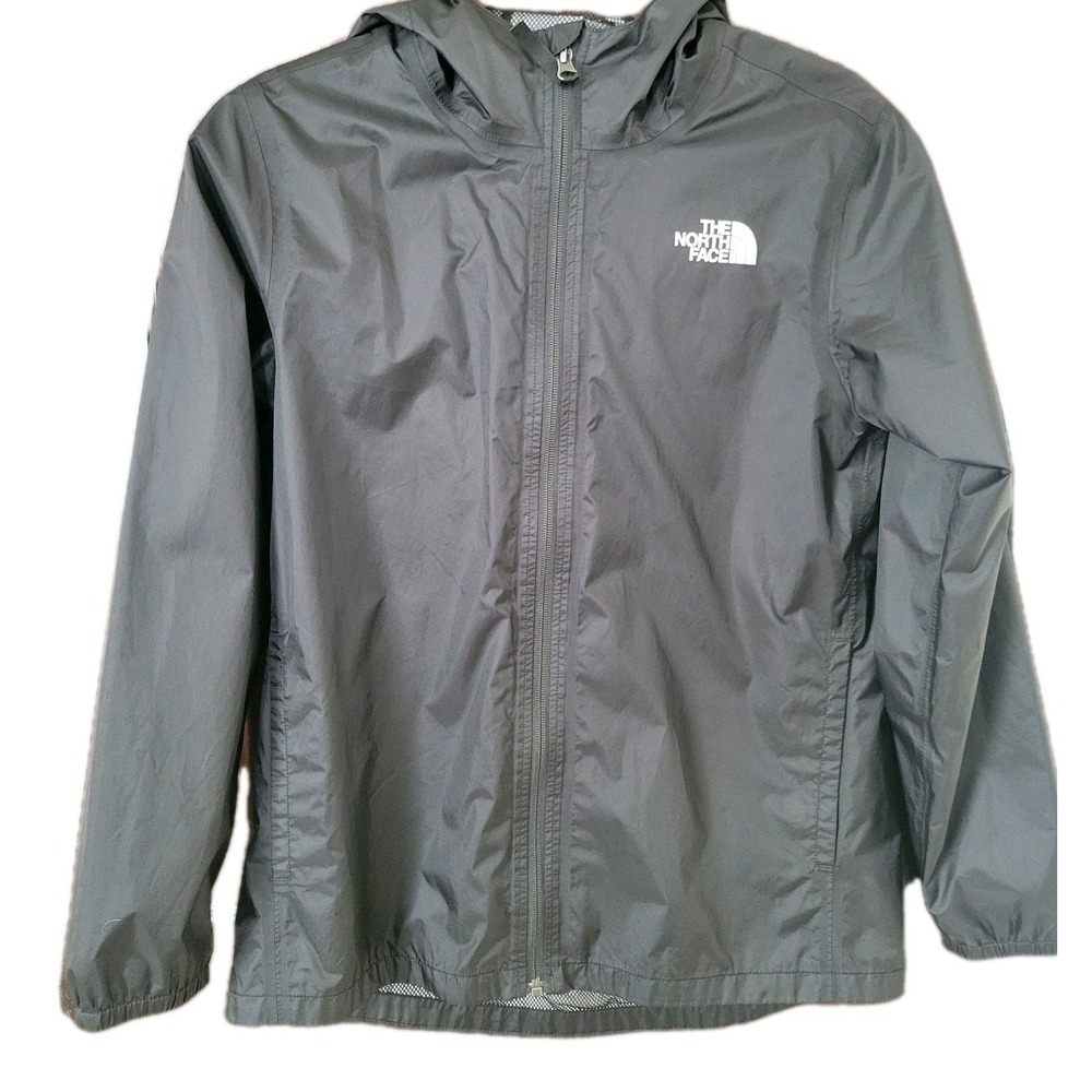 The North Face DryVent Girls Youth Mesh Lined Black Windbreaker Jacket‎ XL 18